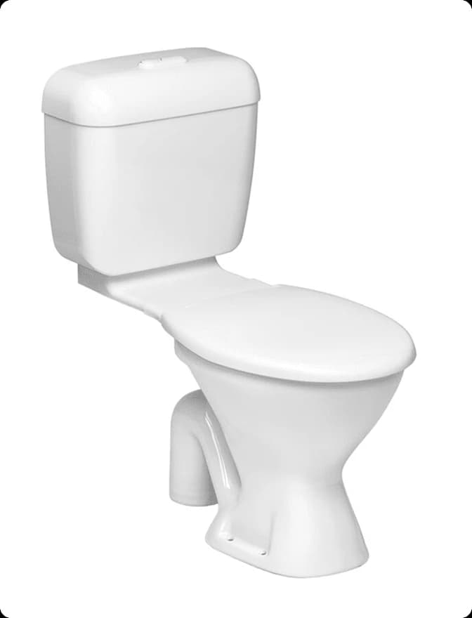 A white standard link toilet suite
