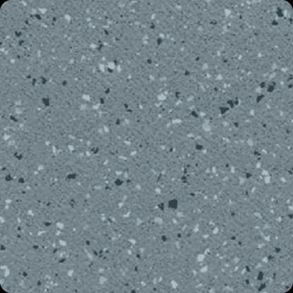 Granite vinyl flooring, blue-grey flecked with white