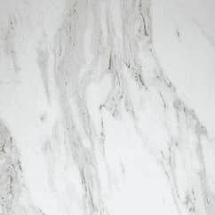 A marble-look gloss wall tile sample with soft grey veining