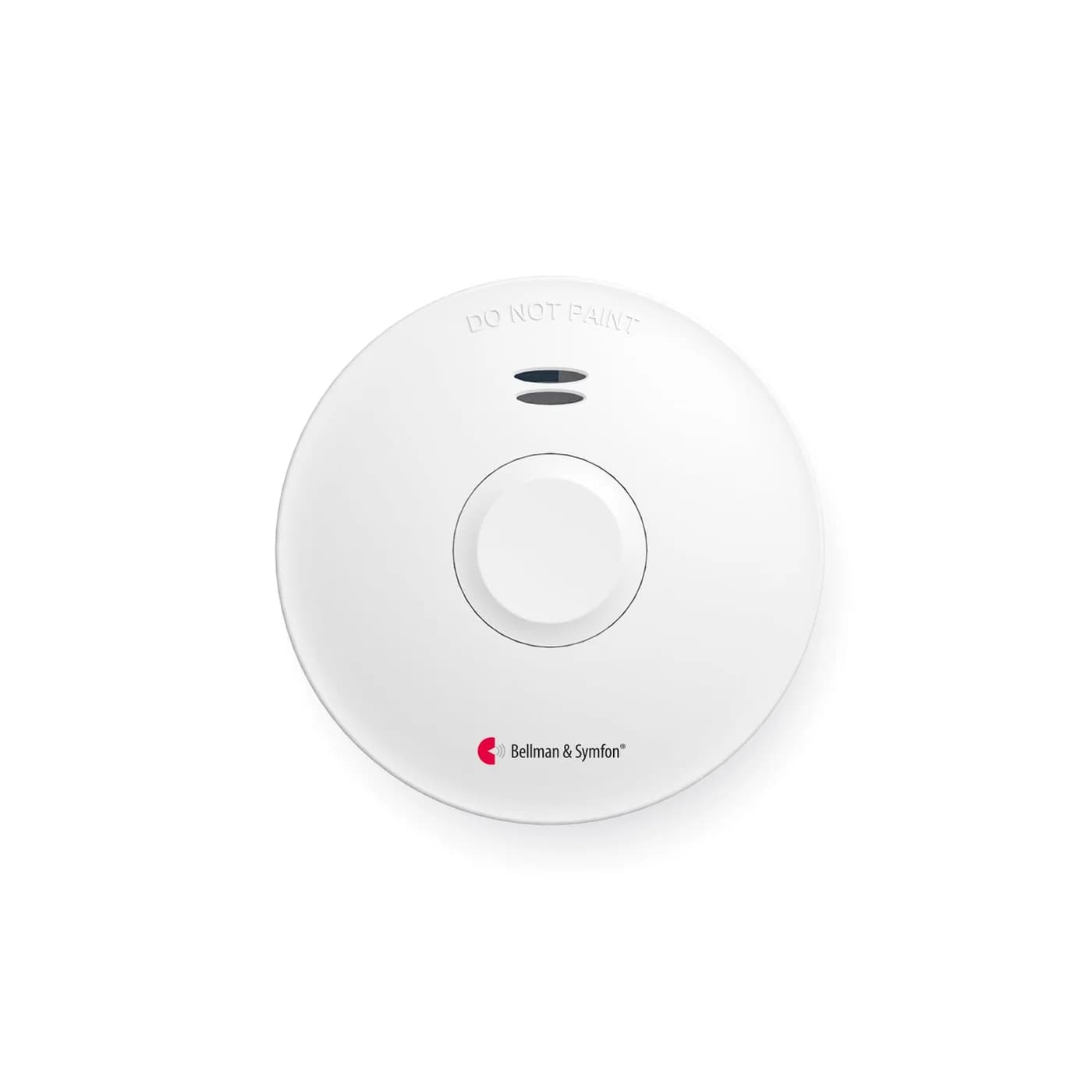 A round white Bellman photoelectric smoke alarm seen from below