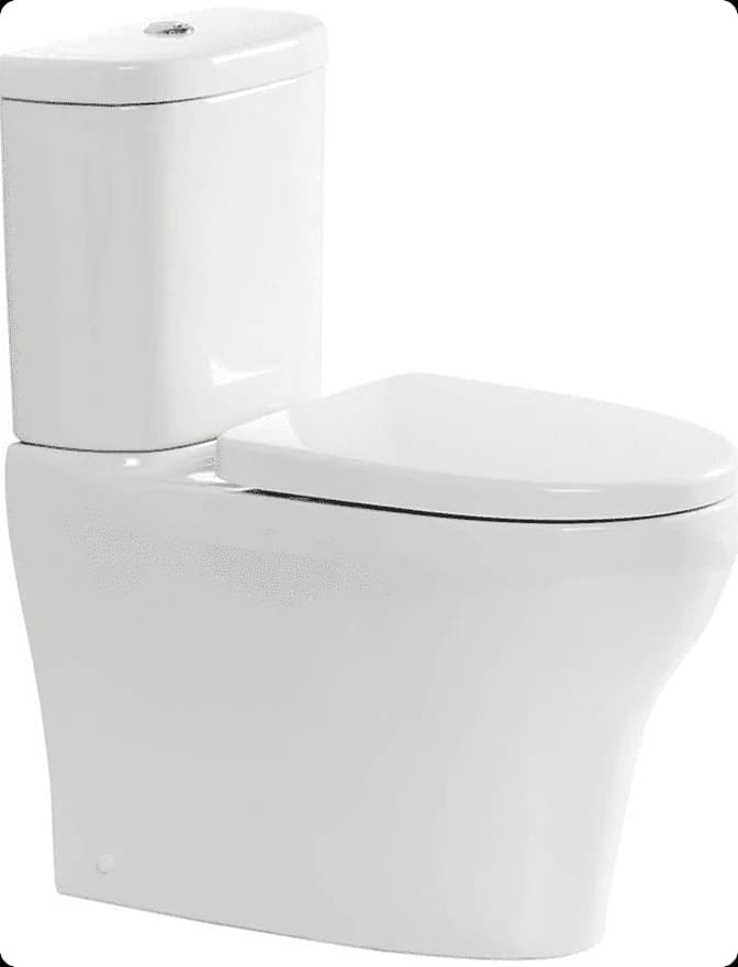 A white overheight back-to-wall toilet suite