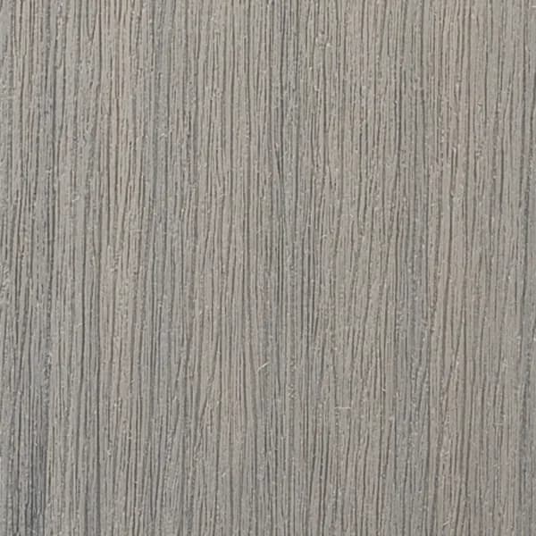 Composite decking board in Stirling, a soft grey woodgrain finish