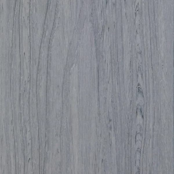 Composite decking board in Alpine Ash, a light grey woodgrain finish
