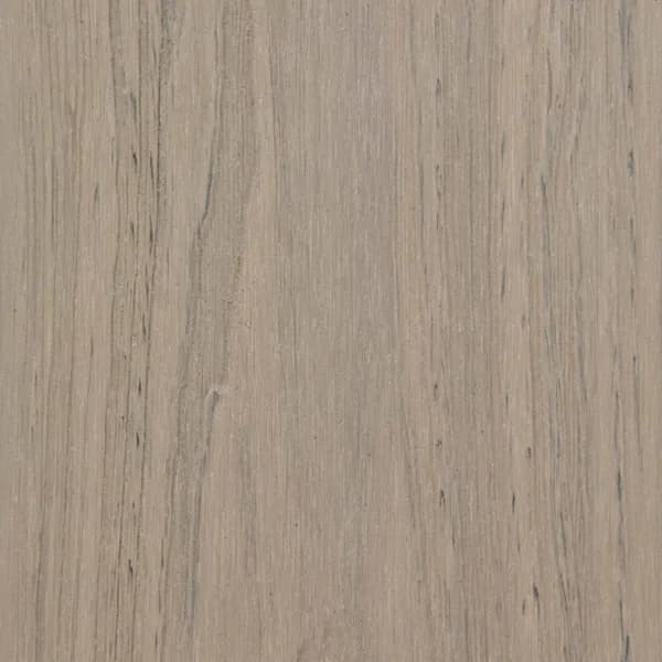 Composite decking board in Backbeach, a pale coastal grey-beige woodgrain finish